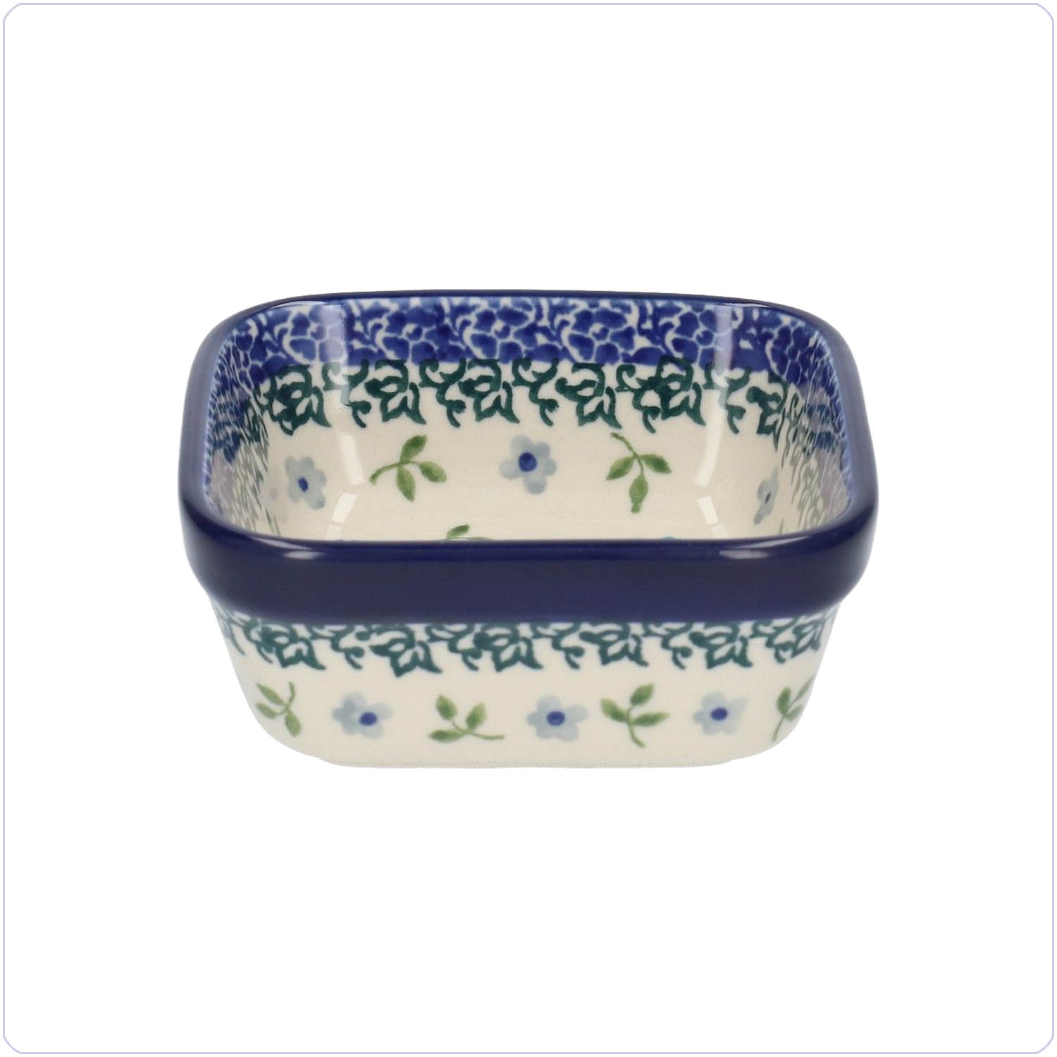 Bunzlau Vierkant bakje 10x10cm (1428) - Blossom Field (3509)