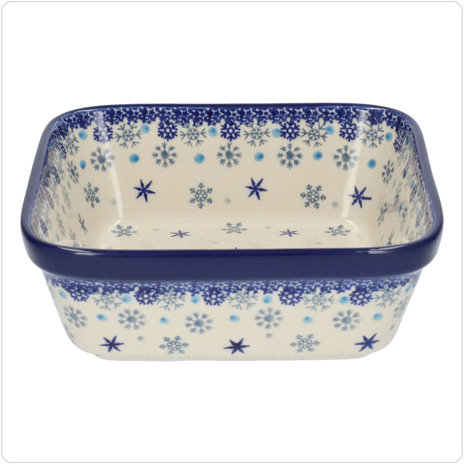 Bunzlau Ovenschaal 19x19cm (1430) - Ice Stars (2974)