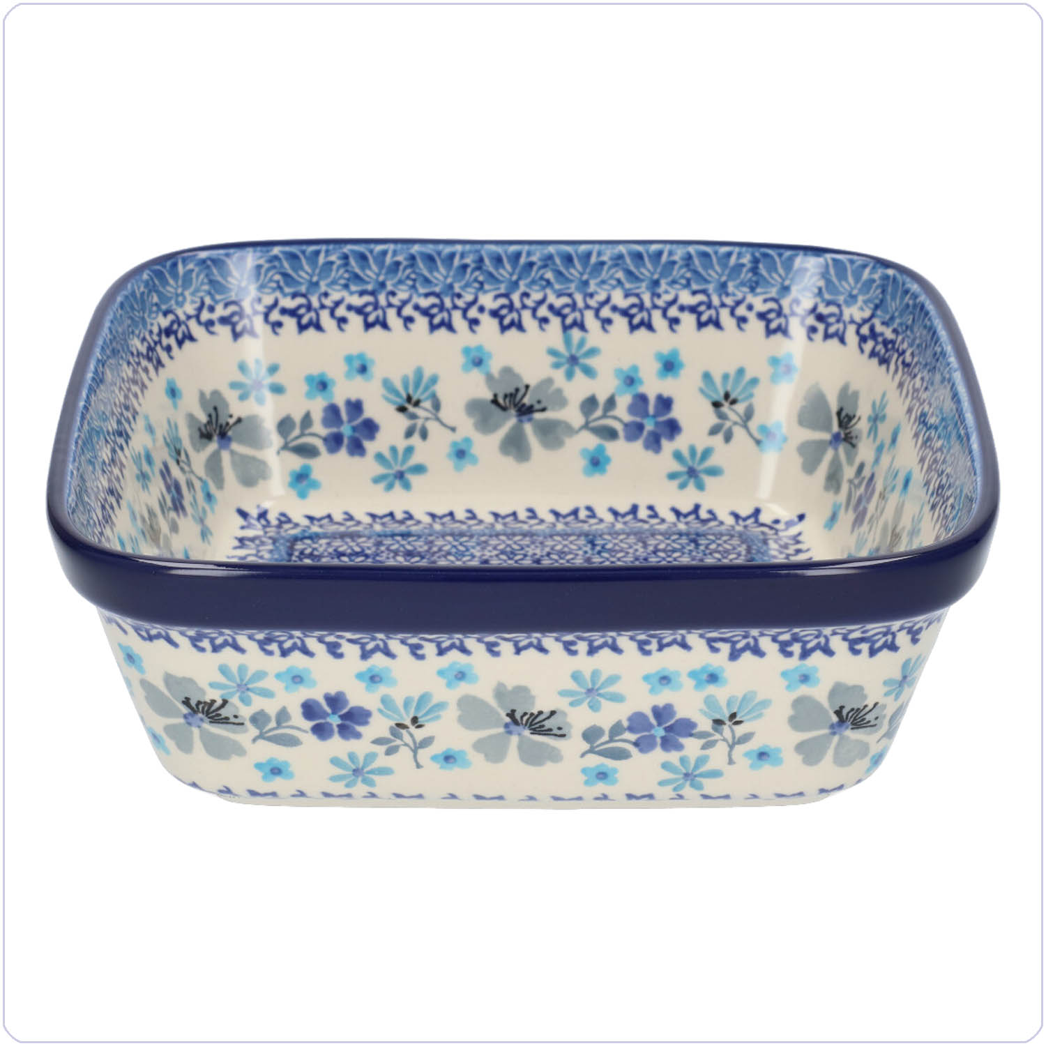 Bunzlau Ovenschaal 19x19cm (1430) - Douce Fleur (3505)