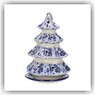 Bunzlau Kerstboom theelicht 22cm (1602) - Pine Tree (1446)