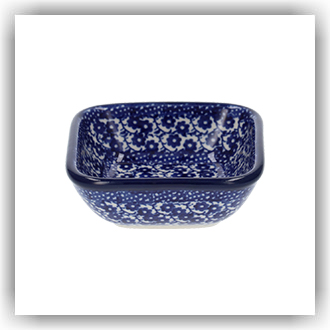 Bunzlau Vierkant bakje 70ml 8x8cm (1604) - Midnight Blue (2546)