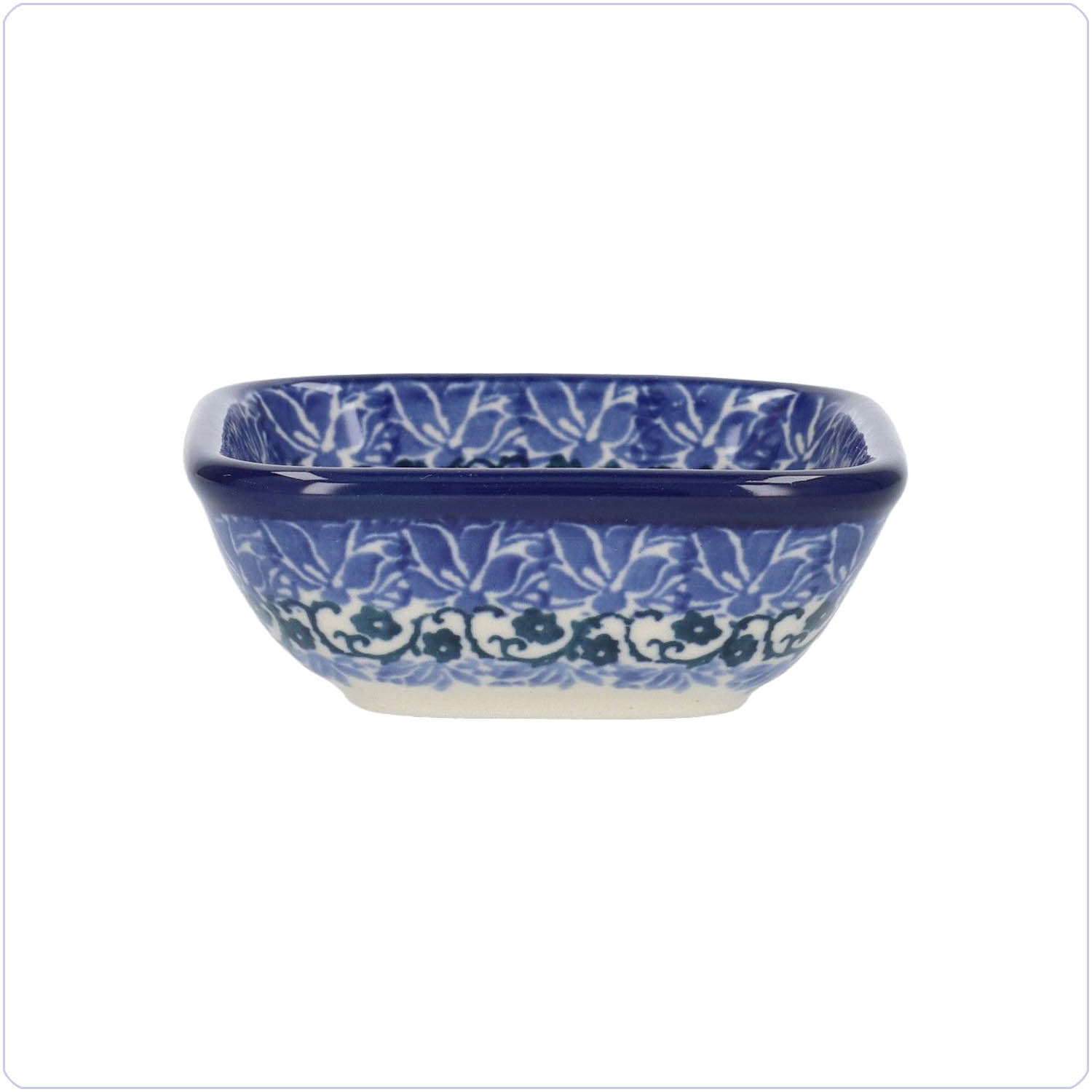 Bunzlau Vierkant bakje 70ml 8x8cm (1604) - Wild Daisy (3502)