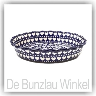 Bunzlau Quiche ovenschaal Ø26cm (1636) - Blue Valentine (375E)