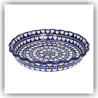 Bunzlau Quiche ovenschaal Ø26cm (1636) - Blue Valentine (375E)