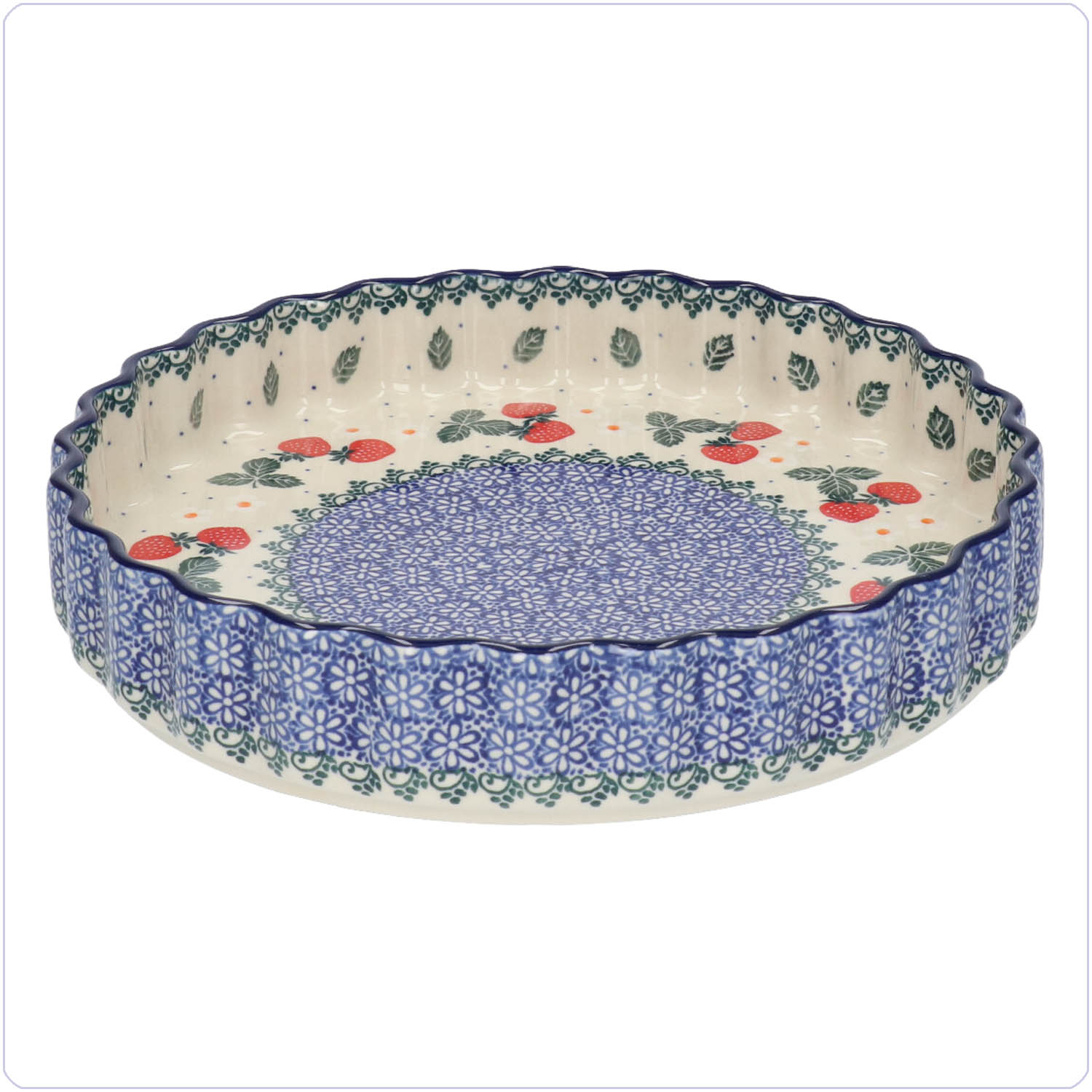 Bunzlau Quiche ovenschaal Ø24,5cm (1637) - Strawberry. (3494)