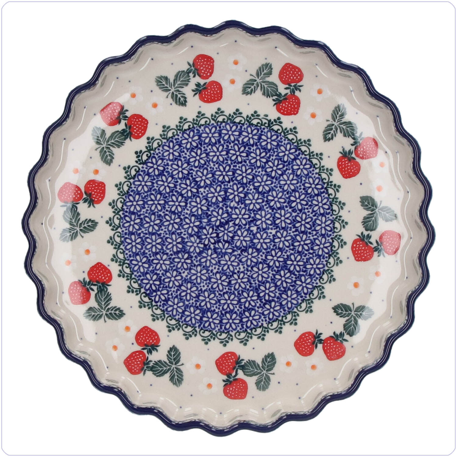 Bunzlau Quiche ovenschaal Ø24,5cm (1637) - Strawberry. (3494)