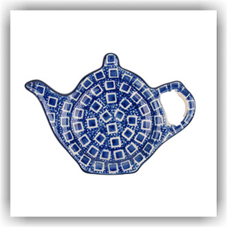 Bunzlau Theepot theetipje (1766) - Blue Diamond (2253)