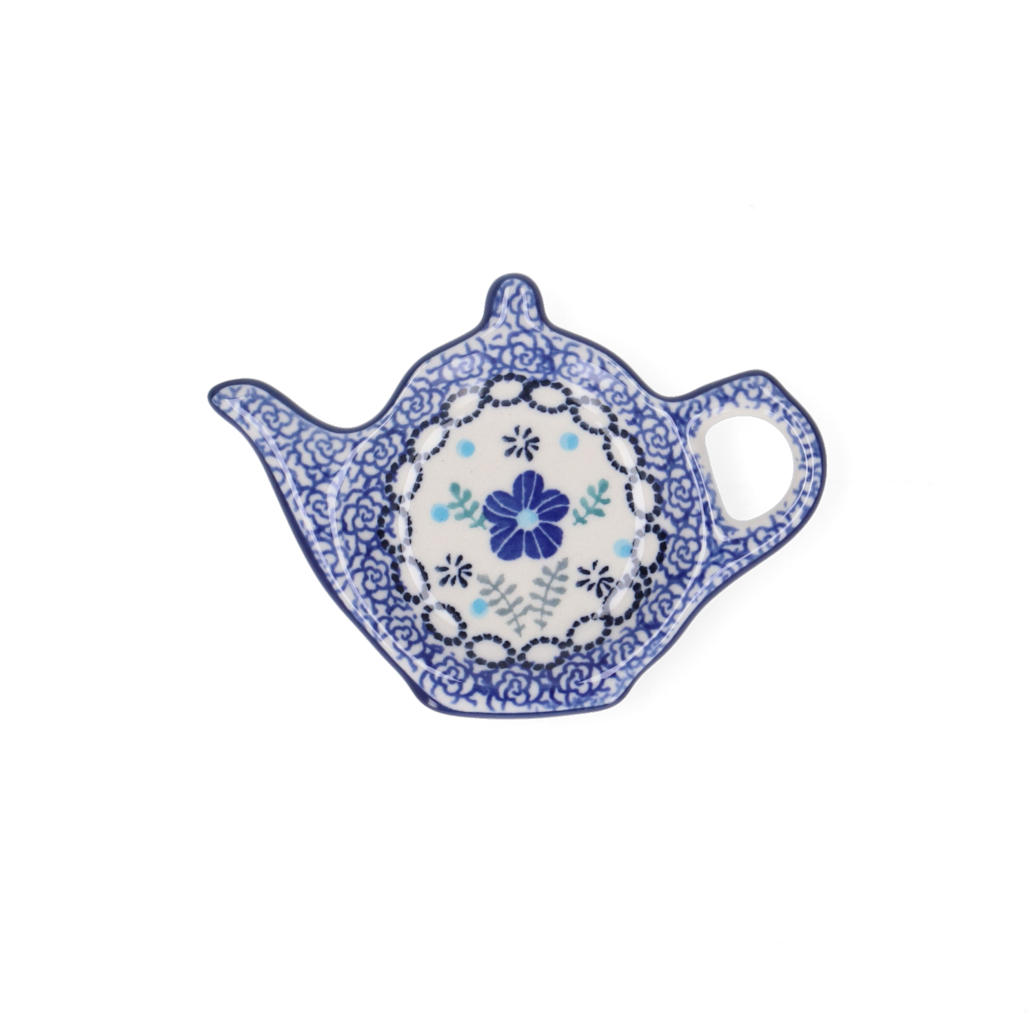 Bunzlau Theepot theetipje (1766) - Floral Ballet (3397)