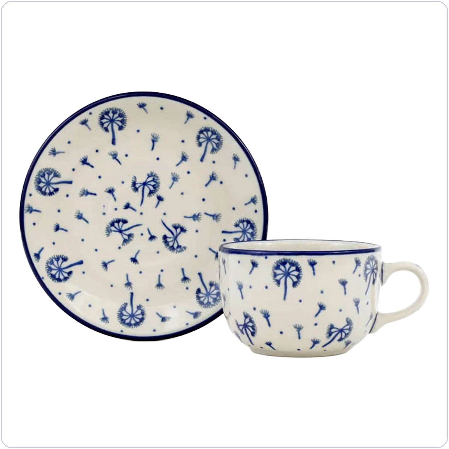 Bunzlau Kop & Schotel 240ml (1768) - Paardenbloemen (2550)