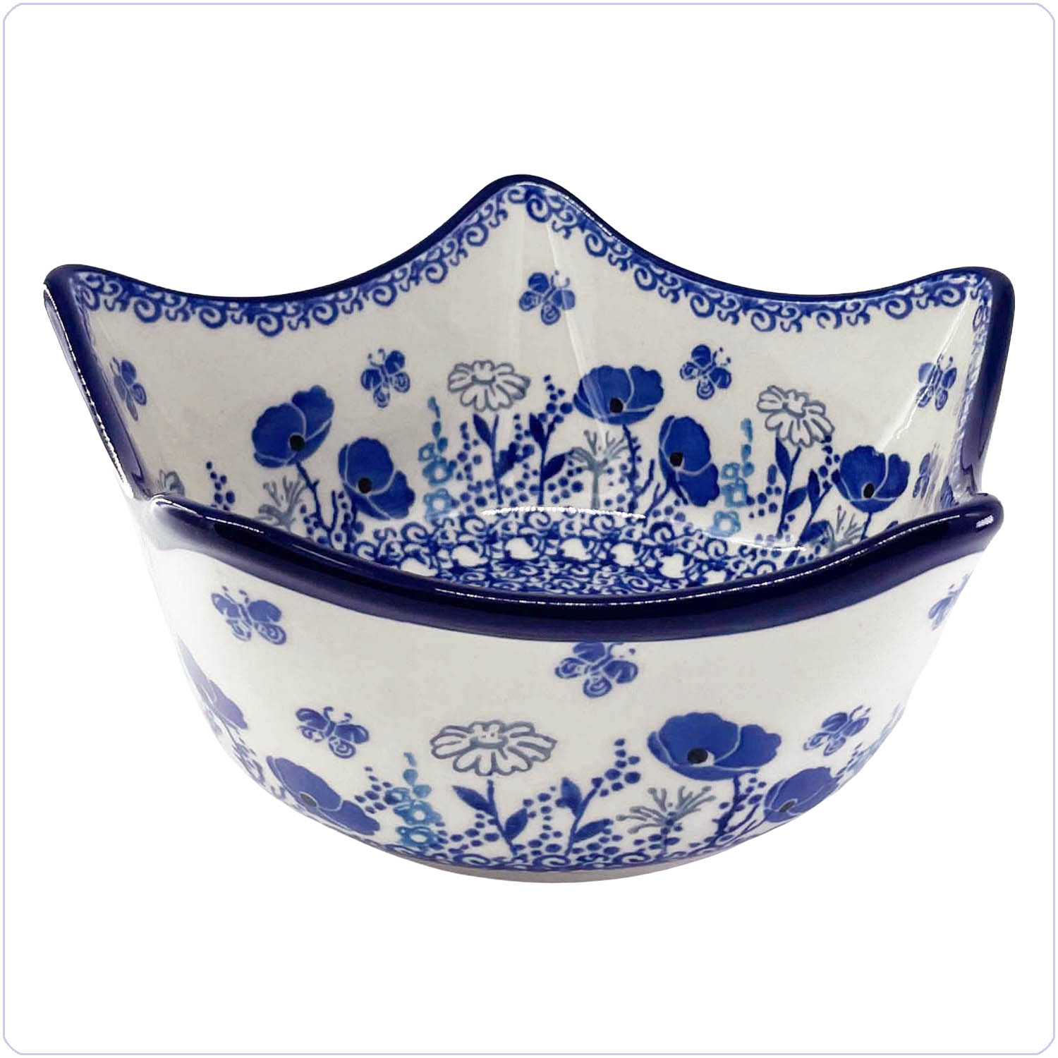Bunzlau Puntschaal 18,5cm (1814) - Garden of Joy (2902)