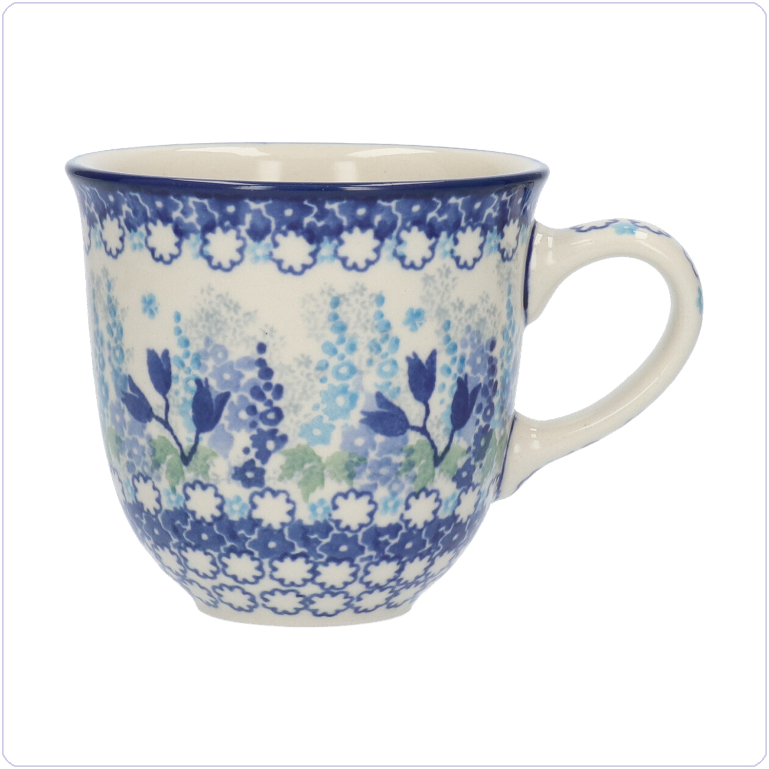 Bunzlau Tulp Beker 330ml (1824) - Blue Garden (3316)