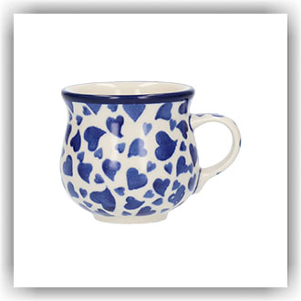 Bunzlau Bolle espresso mok 90ml (1829) - Dancing Hearts (3411)