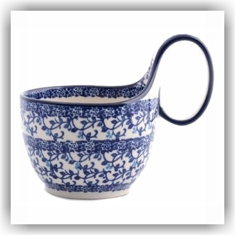 Bunzlau Waterscoop/Soepkom 400ml (1845) - Tender Twigs (1824)