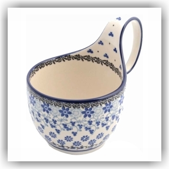 Bunzlau Waterscoop/Soepkom 400ml (1845) - Belle Fleur (1829)