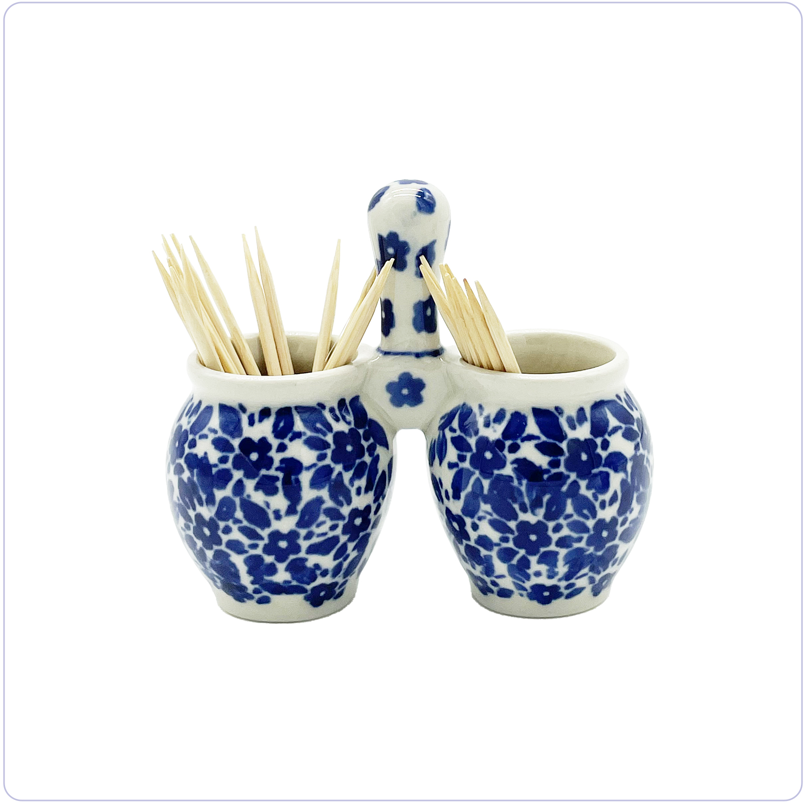 Bunzlau duo kruikjes (1850) - Indigo (2396)