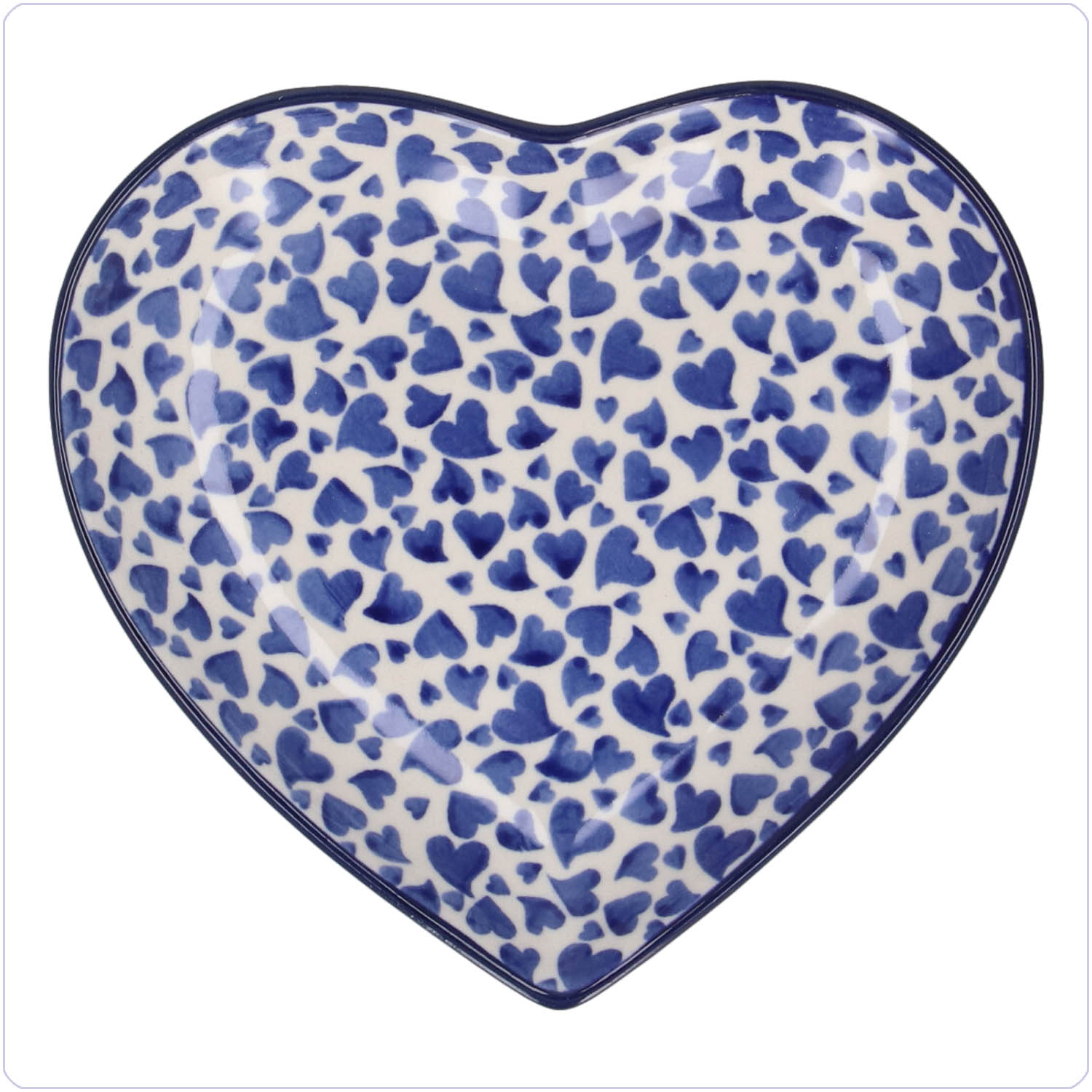 Bunzlau Bord Hart 18cm (1959) - Dancing Hearts (3411)