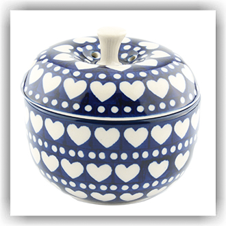 Bunzlau Appelpot Ø10,5cm (2038) - Blue Valentine (375E)