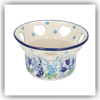 Bunzlau Theelichtjes houder (2090) - Blue Garden (3316)