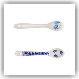 Bunzlau Espresso / mosterd lepeltje (2093) - Delicate Breeze (3304)