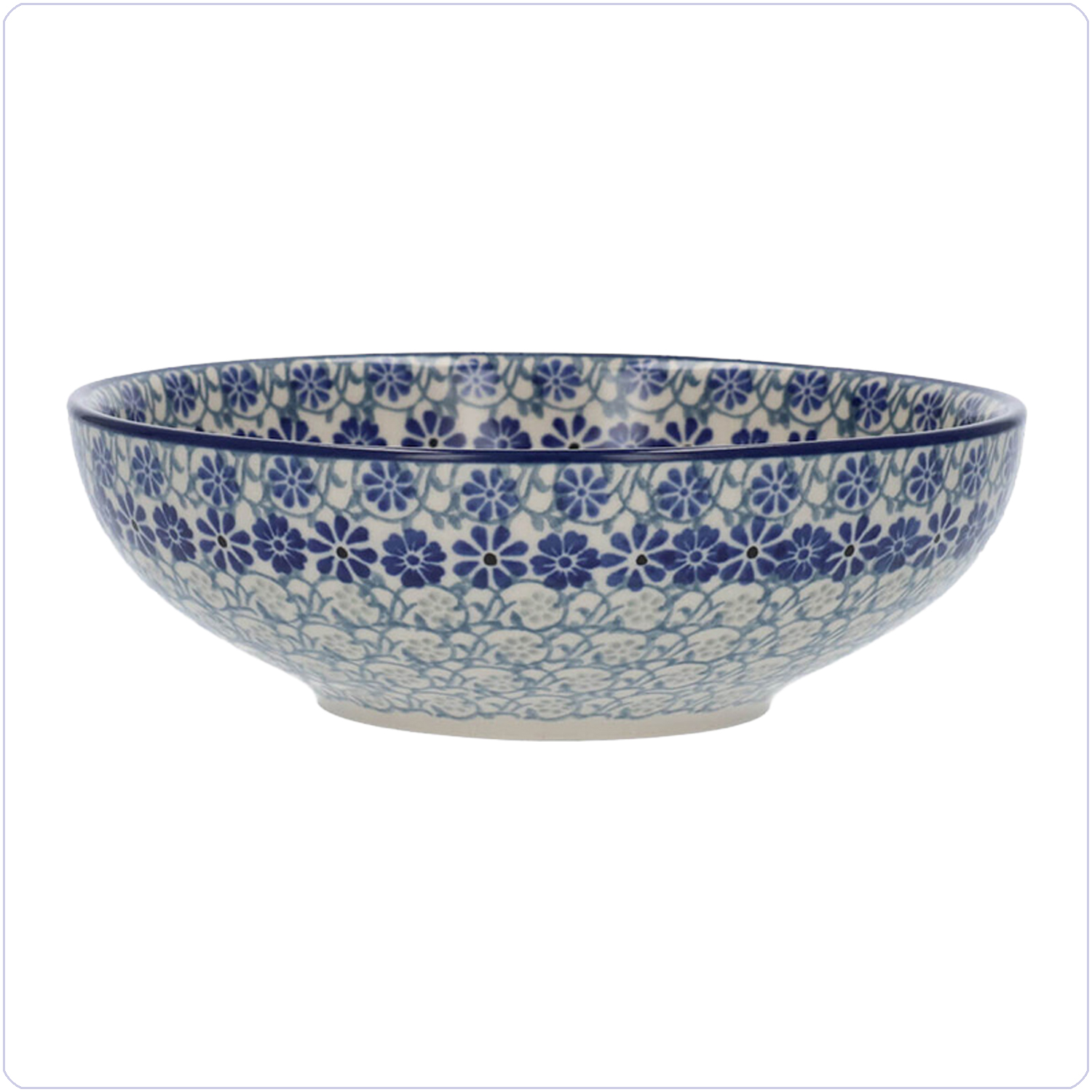 Bunzlau Serveerschaal 610ml Ø17 (2190) - Blue Fountain (2614)