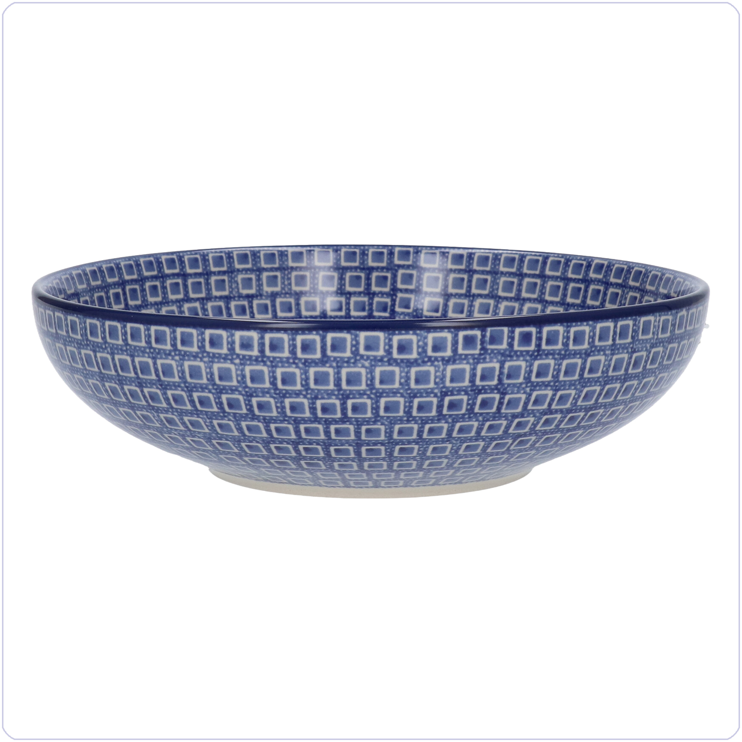 Bunzlau Serveerschaal 1250ml Ø22,5 (2191) - Blue Diamond (2253)