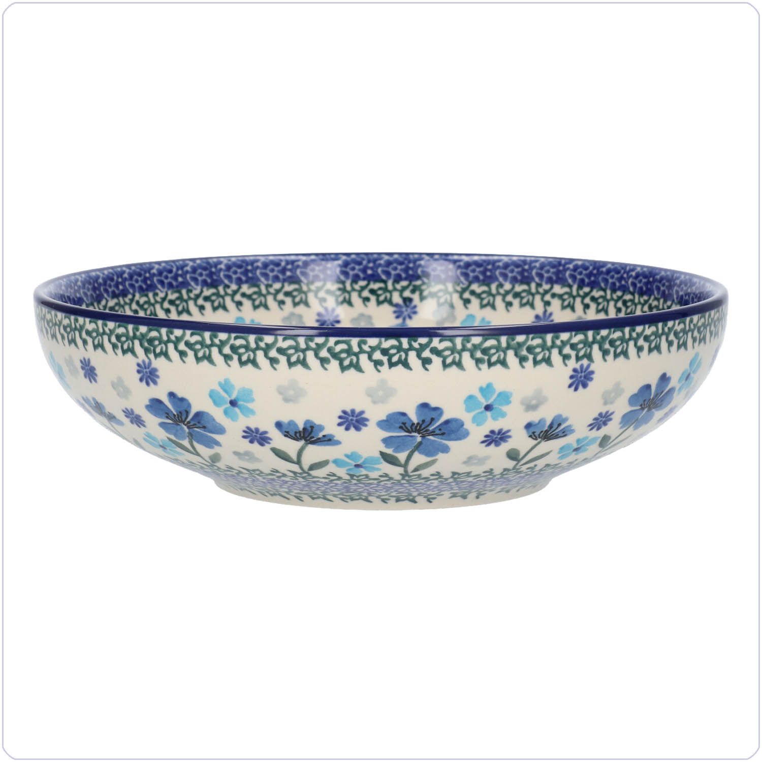 Bunzlau Serveerschaal 1250ml Ø22,5 (2191) - Blossom Blue (3507)