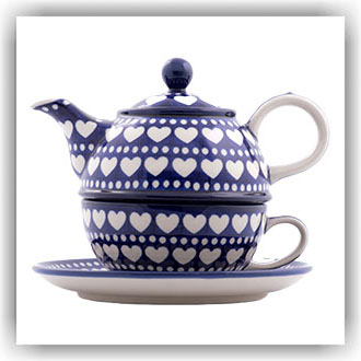 Bunzlau Tea for One 0,6ltr (2201) - Blue Valentine (375E)