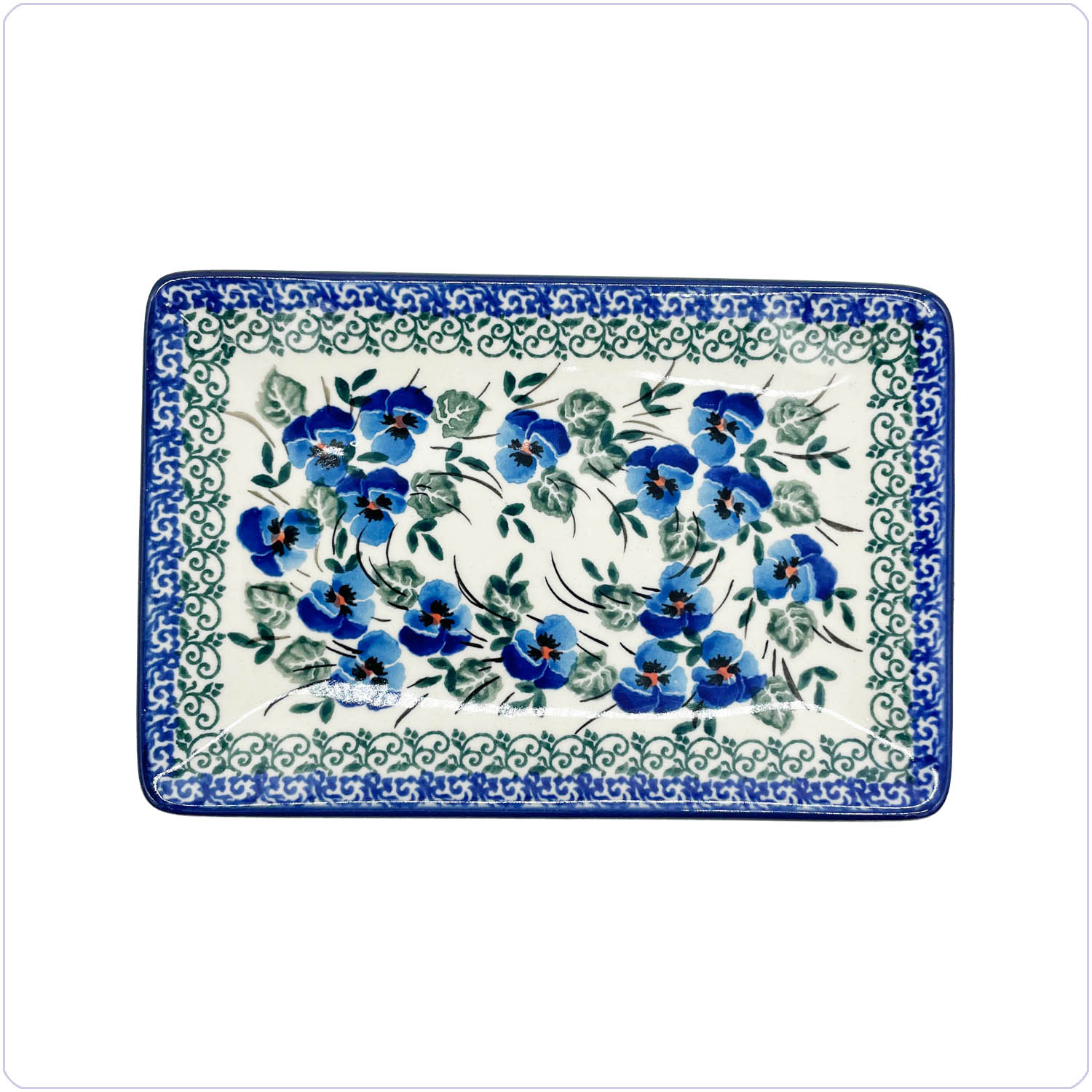 Bunzlau Plat bord sushi - S (2227) - Blue Violin (2273)