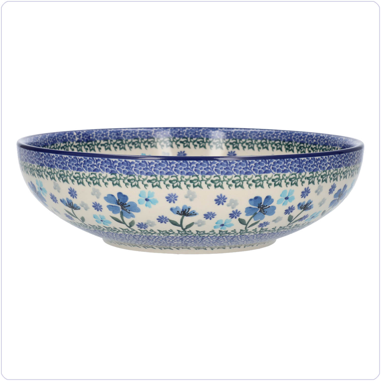 Bunzlau Serveerschaal 2650ml Ø27 (2236) - Blossom Blue (3507)