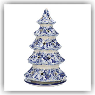 Bunzlau Kerstboom theelicht 25cm (2258) - Pine Tree (1446)