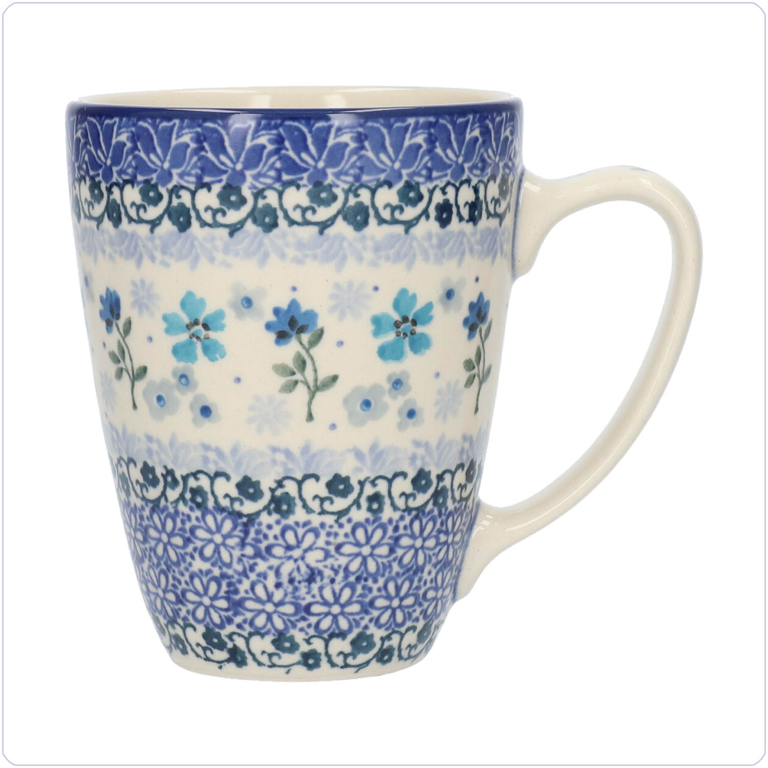 Bunzlau Mok met oor 300ml (2305) - Wild Daisy (3502)