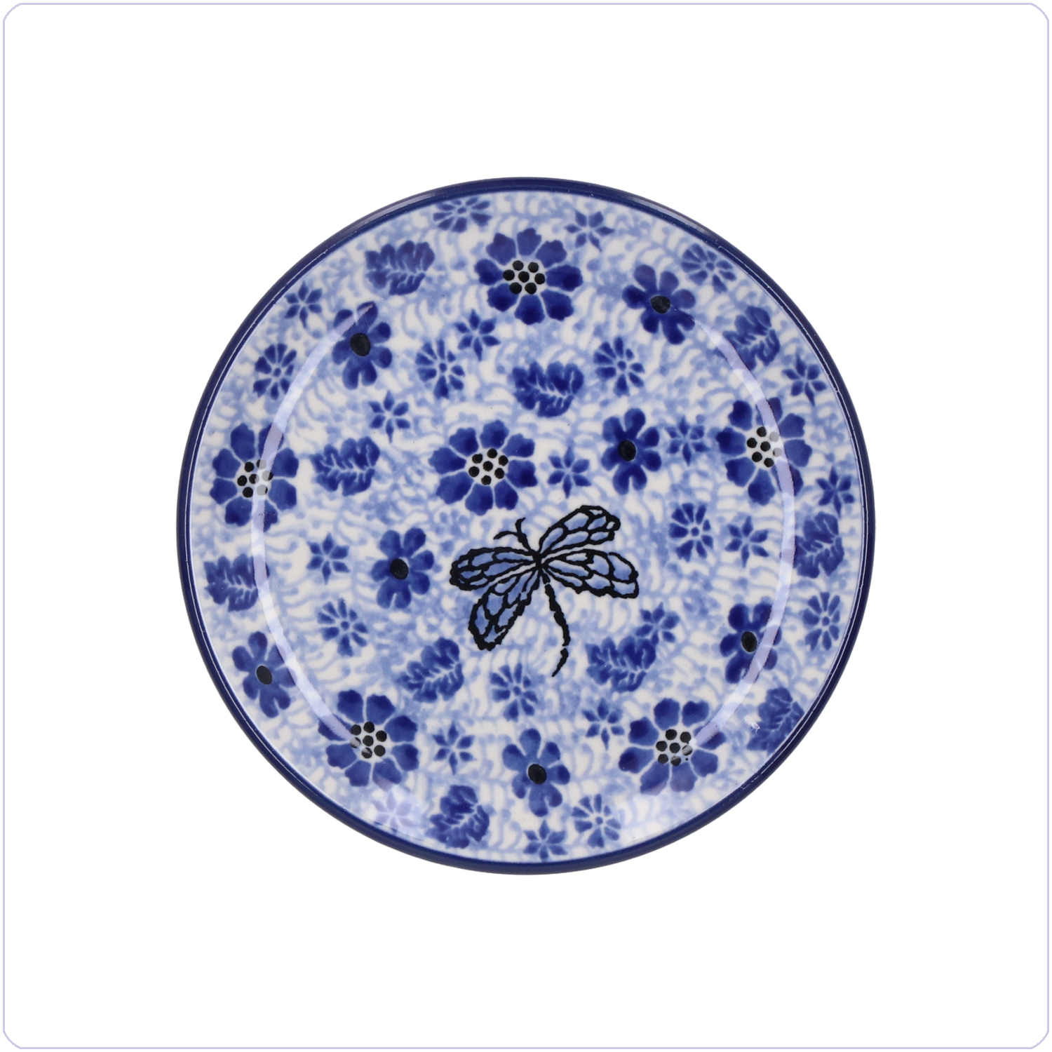 Bunzlau Cakebordje Ø12cm (2321) - Dragonfly (1443)