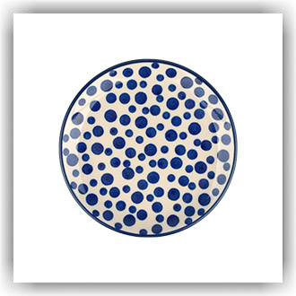 Bunzlau Cakebordje Ø12cm (2321) - Crazy Dots (1813)