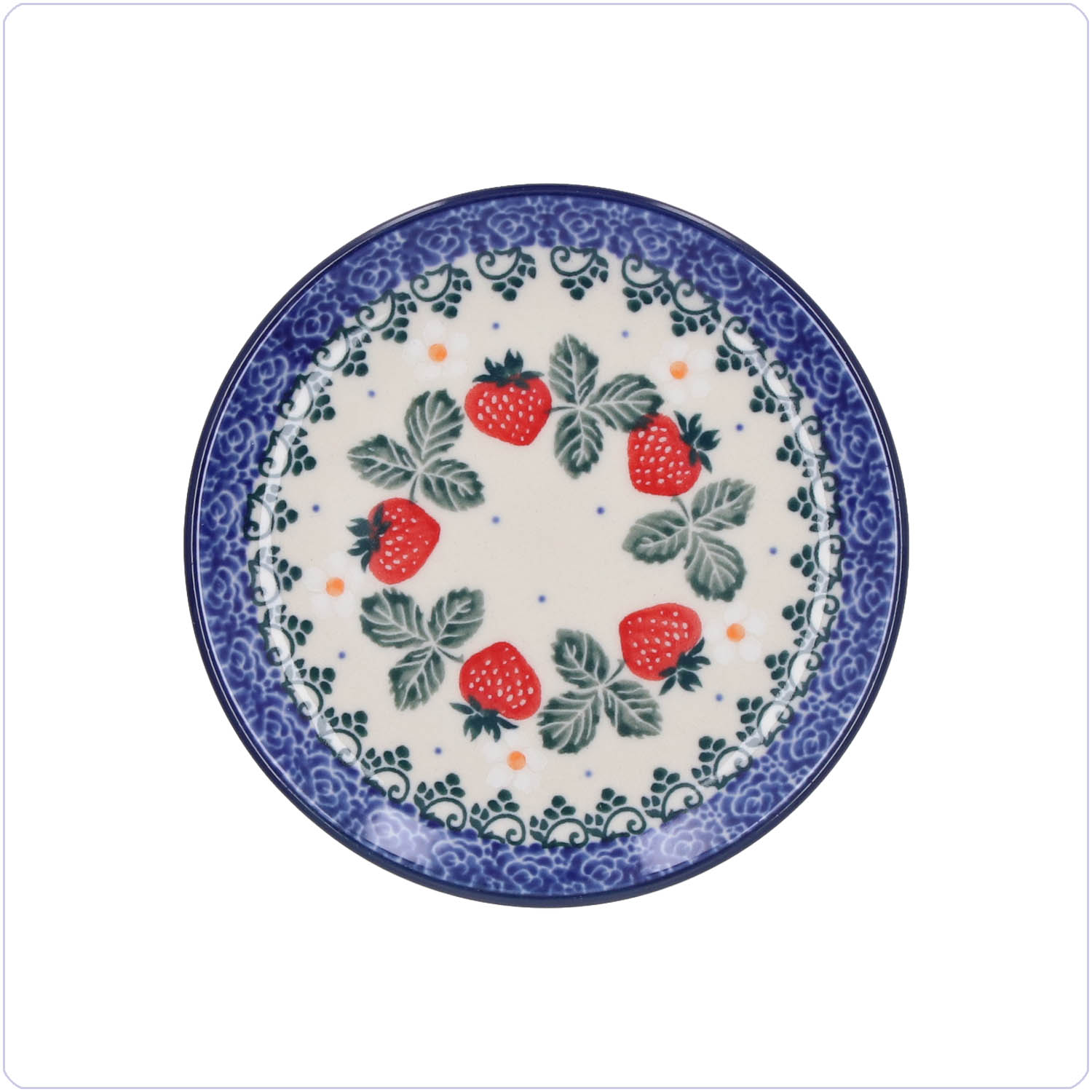 Bunzlau Cakebordje Ø12cm (2321) - Strawberries (3494)