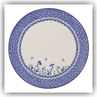 Bunzlau Groot pizzabord Ø33cm (2353) - Flower Meadow (3302)