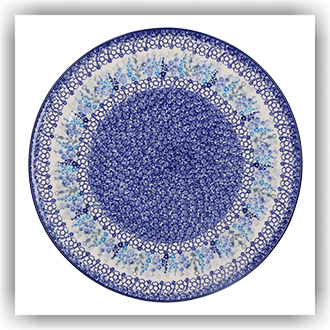 Bunzlau Groot pizzabord Ø33cm (2353) - Delphinium (3315)