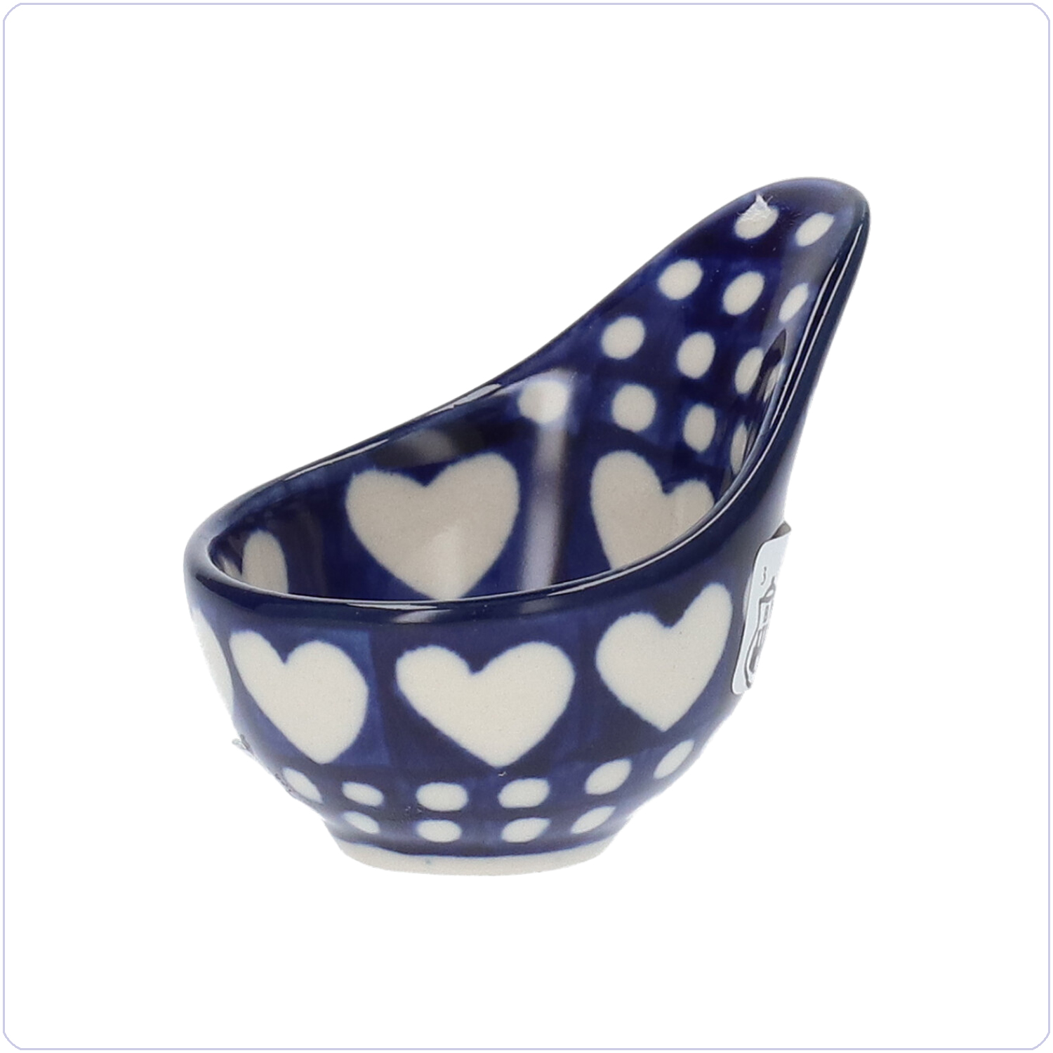 Bunzlau Maatbekertje/eierdop (2375) - Blue Valentine (375E)