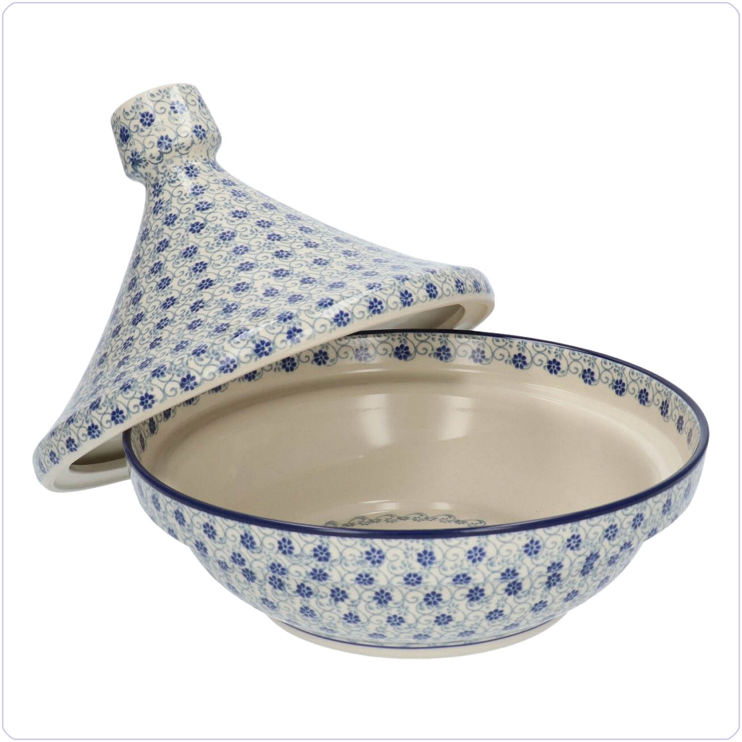 Bunzlau Tajine (2394) - Flower Fountain (2068)