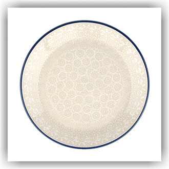 Bunzlau Plat ontbijtbord Ø19.5cm (2455) - White Lace (2324)