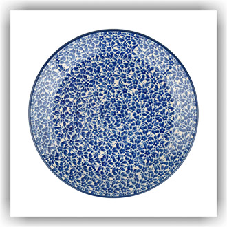 Bunzlau Plat ontbijtbord Ø19.5cm (2455) - Indigo (2396)