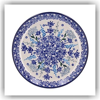 Bunzlau Plat ontbijtbord Ø19.5cm (2455) - Floral Party (2896)