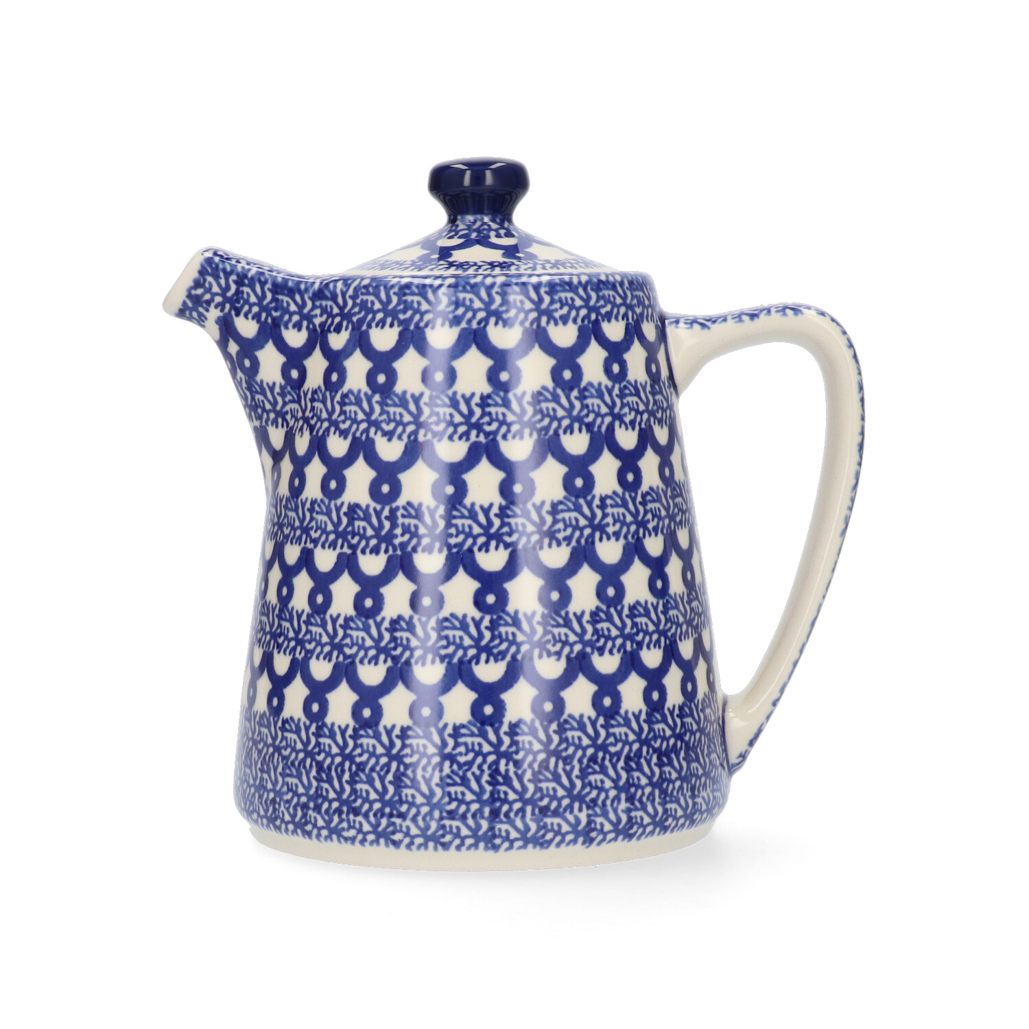 Bunzlau Koffie/Theekan strak 1ltr (2471) - Blue Harbour (3306)
