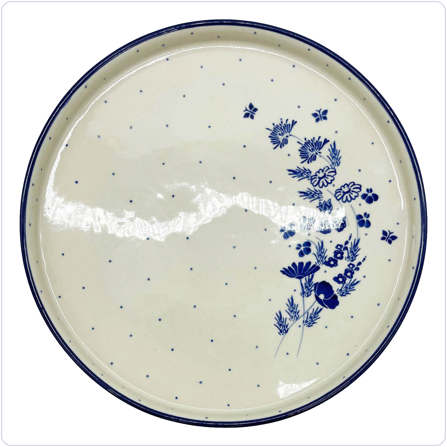 Bunzlau Bord met rand Ø25,5cm (2493) -  (2880)