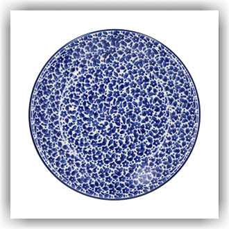 Bunzlau Plat gebaksbordje Ø15,5cm (2595) - Indigo (2396)