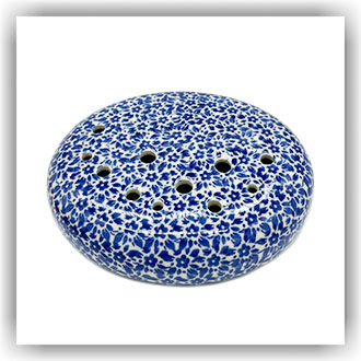 Bunzlau droogbloemen vaasje (2612) - Indigo (2396)