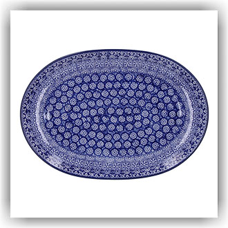 Bunzlau Wijde ovale schotel (2668) - Lace (884)