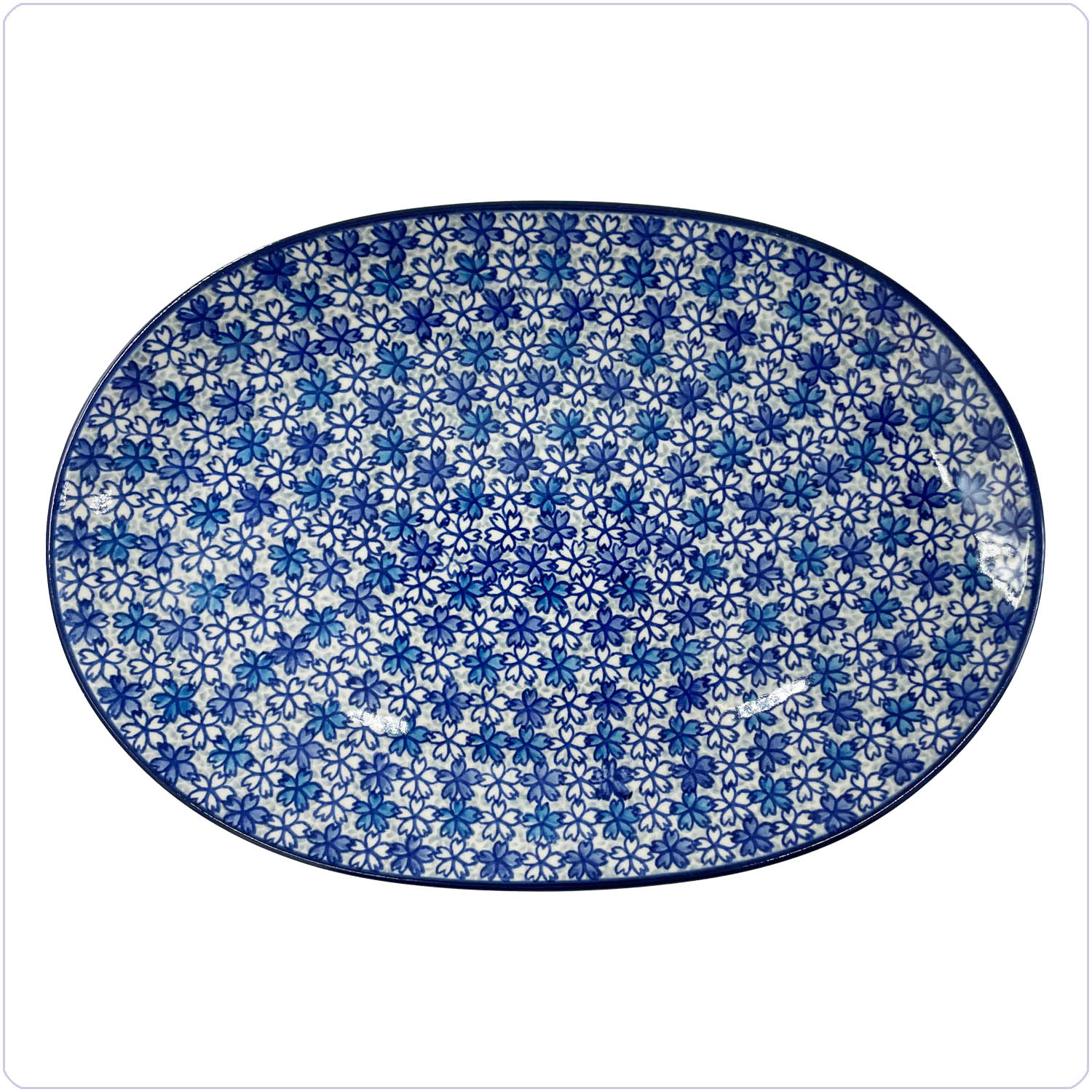 Bunzlau Wijde schotel 31,5x22cm (2668) -  (3457)