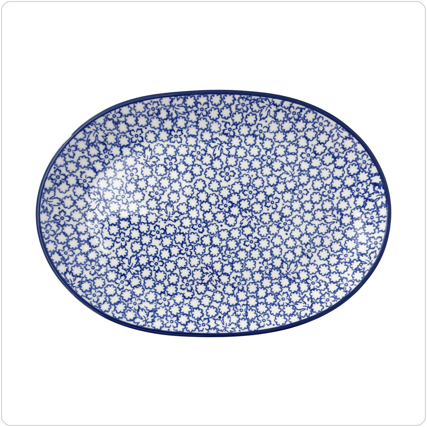 Bunzlau Wijde schotel 26,5x18,5cm (2669) -  (3355)