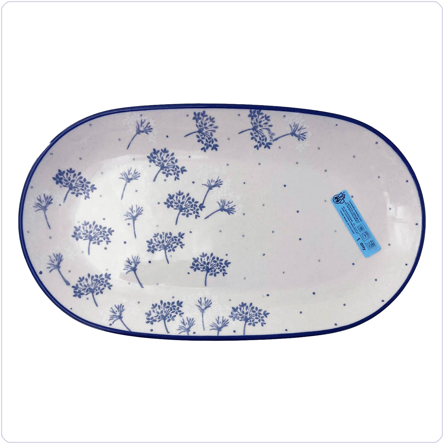 Bunzlau Ovaal bord 27,5x16cm (2672) -  (2812)