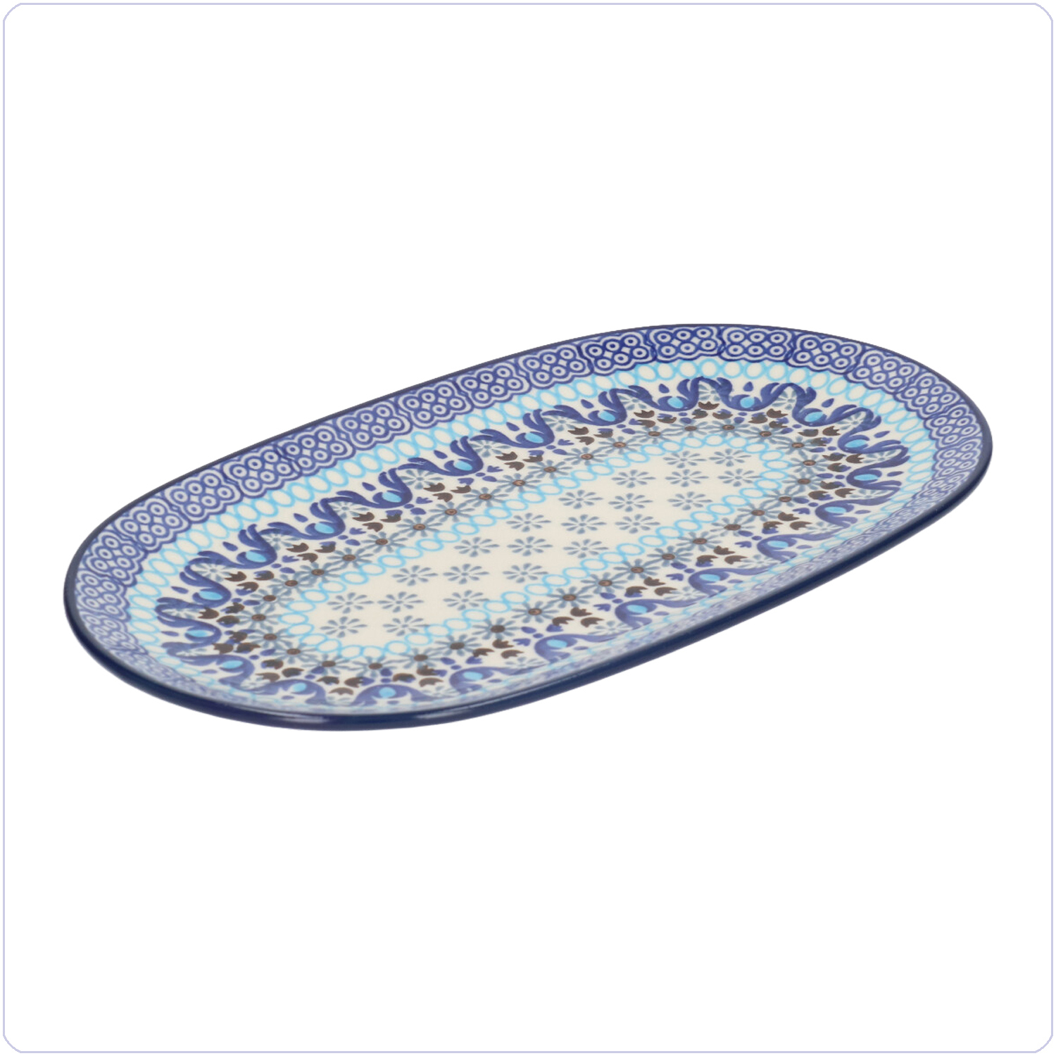 Bunzlau Ovaal bord 25,5x15cm (2673) - Marrakesh (1026)